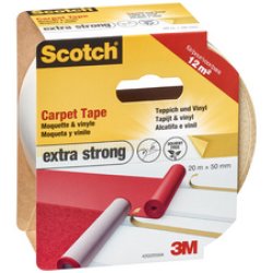 Scotch Ruban adhésif extra fort pour tapis, 50 mm x 7 m