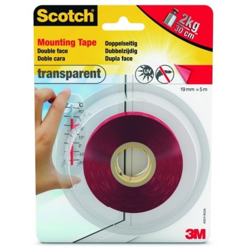 3M Ruban adhésif de fixation Scotch-Fix transparent