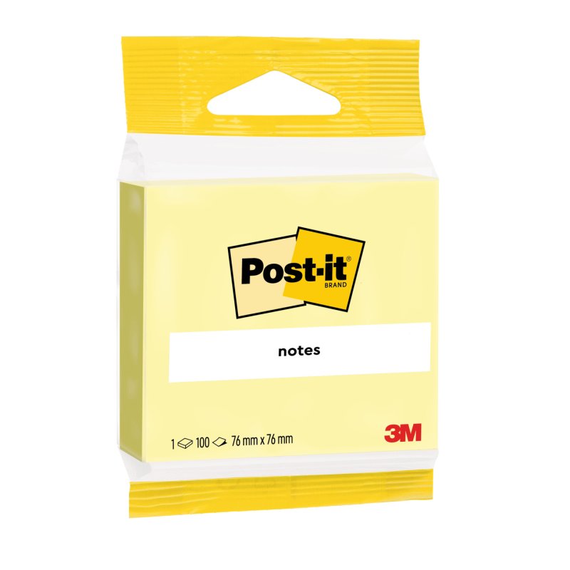 Post-It 6820 Carré Jaune 100 feuilles Auto-adhésif