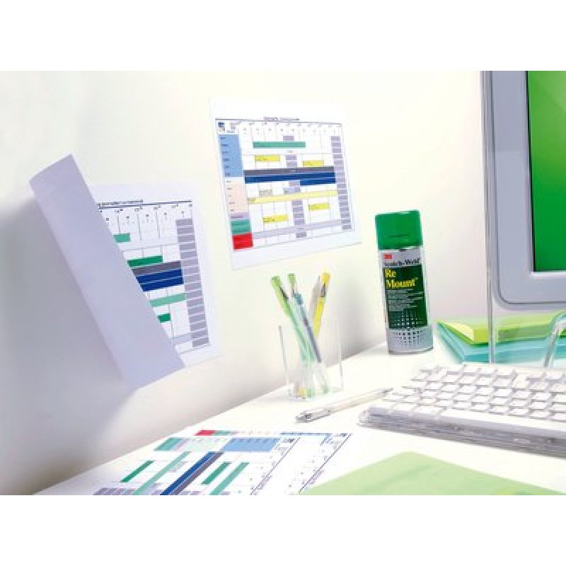 3M Scotch Colle spray RE MOUNT, détachable, 400 ml