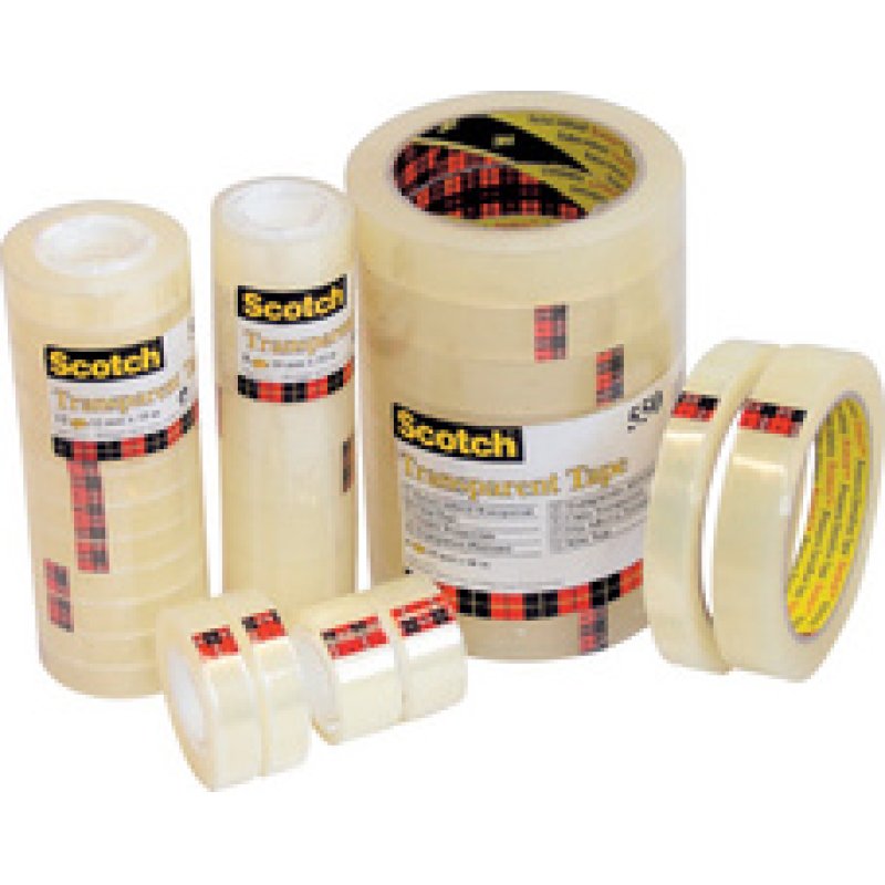 Scotch Ruban adhésif 550, 19 mm x 33 m, transparent