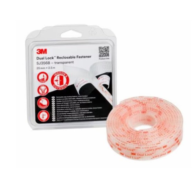 3M SJ3560/IPS Velcro Polypropylène Transparent 1 pièce(s)
