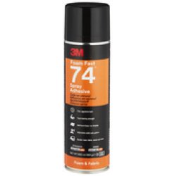 3M Colle aérosol pour mousse FoamFast 74, 500 ml, orange