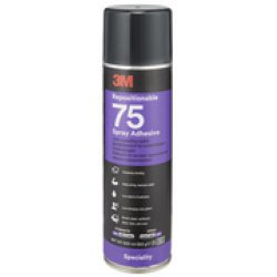 3M Colle aérosol Repositionable 75, repositionnable, 500 ml