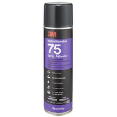 3M Colle aérosol Repositionable 75, repositionnable, 500 ml