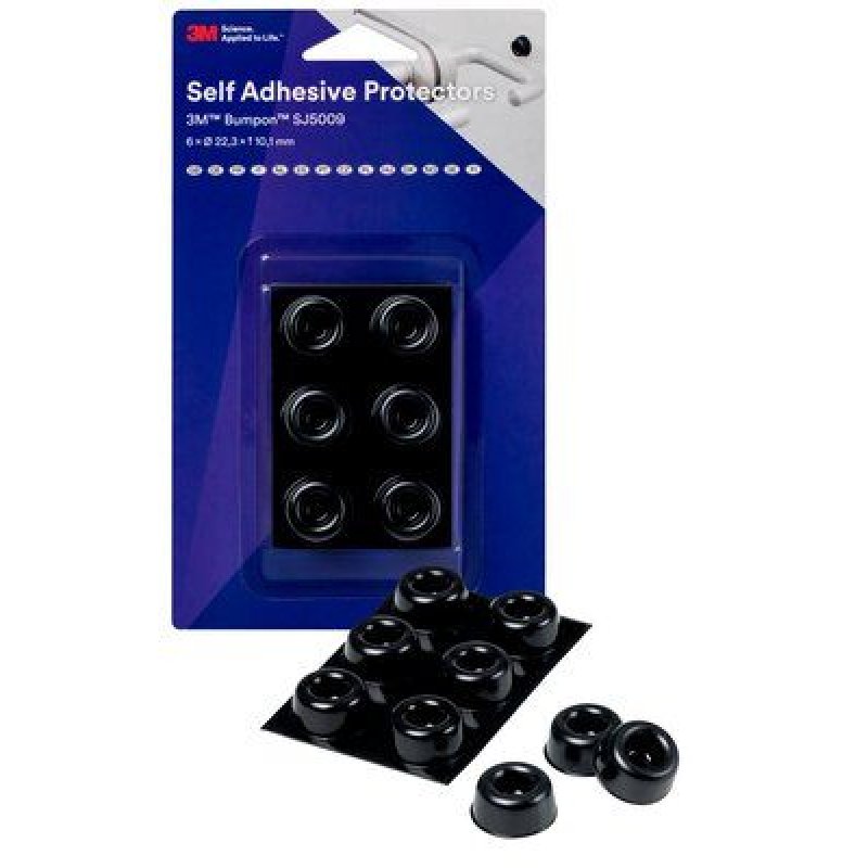 3M Bumpon Pastilles anti-bruit/anti-glisse, rond, 22,3 mm