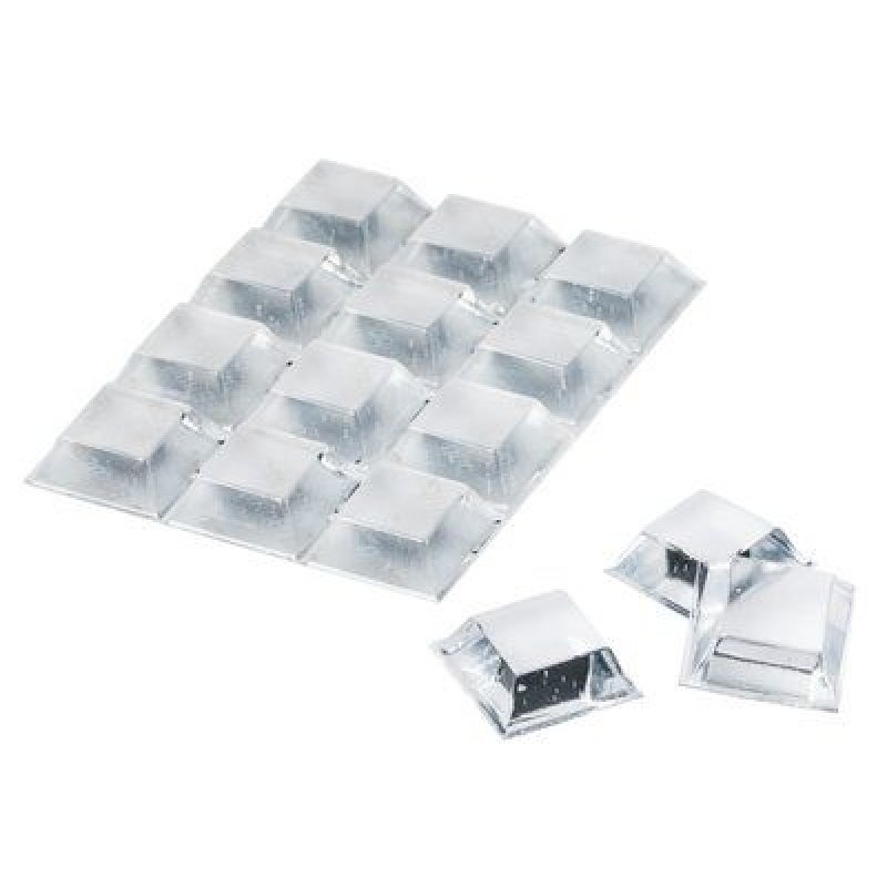 3M Bumpon Pastilles anti-bruit/anti-glisse,transparent,carré