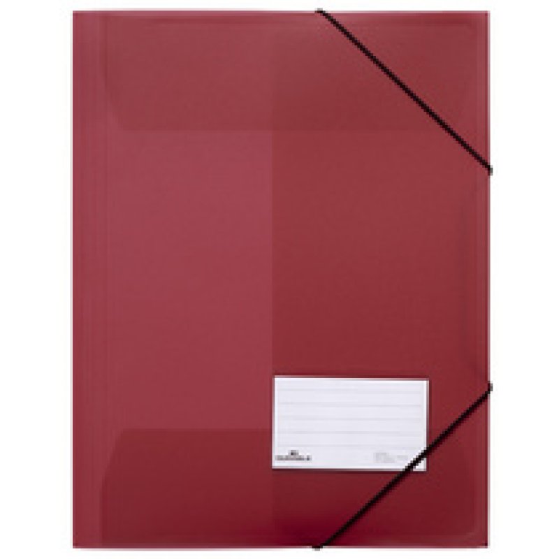 DURABLE Chemise à élastiques, A4, PP, transparent