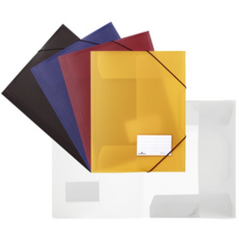 DURABLE Chemise à élastiques, A4, PP, transparent