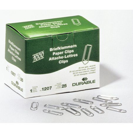 Durable 1207-25 paper clip Zinc steel 1000 pc(s)