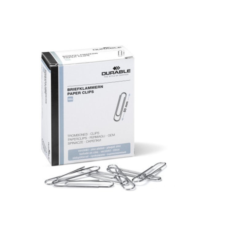 Durable 122425 paper clip Metal 100 pc(s)
