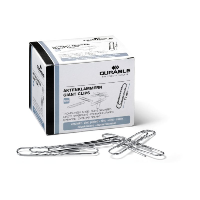Durable 122725 paper clip Metal 100 pc(s)