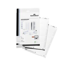 DURABLE Planche d'impression pour badges, 90 x 54 mm, blanc