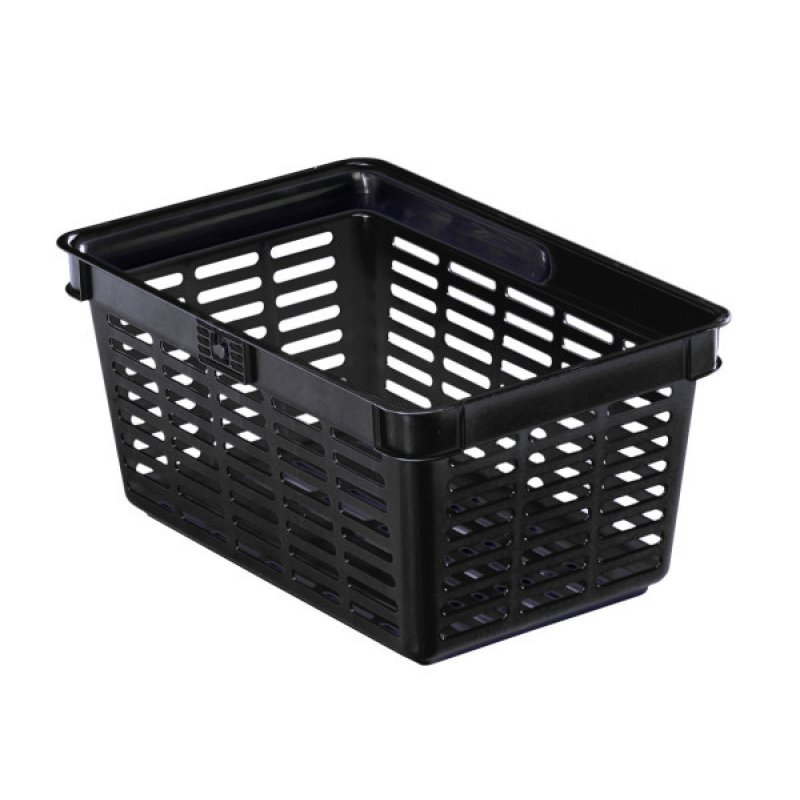 Durable Shopping Basket Black