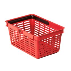 Durable Shopping Basket Red