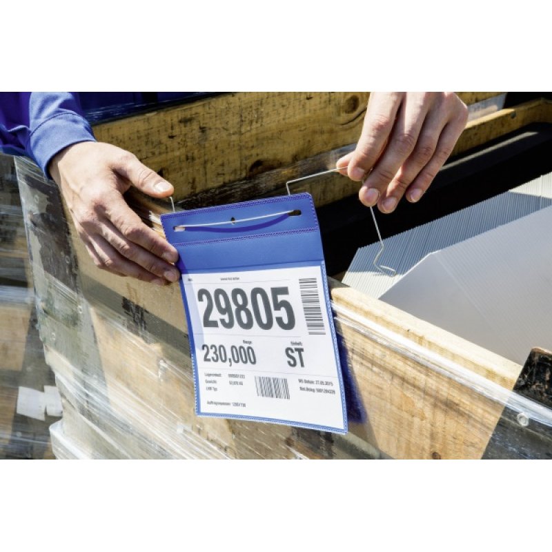 DURABLE Pochettes avec support en fil de fer, A5 paysage,