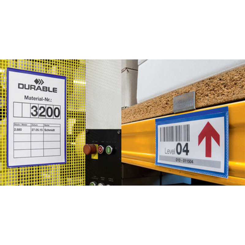 DURABLE Pochette d'identification magnétique, 210 x 74 mm,