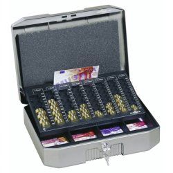 Durable €UROBOXX caisse enregistreuse Métal Gris