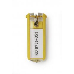 Durable Key Clip Yellow 6 pc(s)