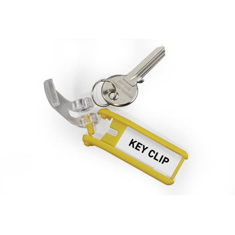 DURABLE Porte-clés KEY CLIP, jaune