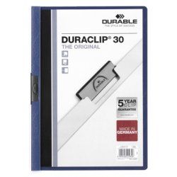 Durable Duraclip 30 protège documents PVC Bleu, Transparent