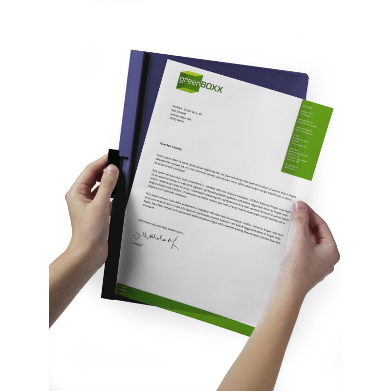 Durable 220057 protège documents PVC Anthracite, Gris