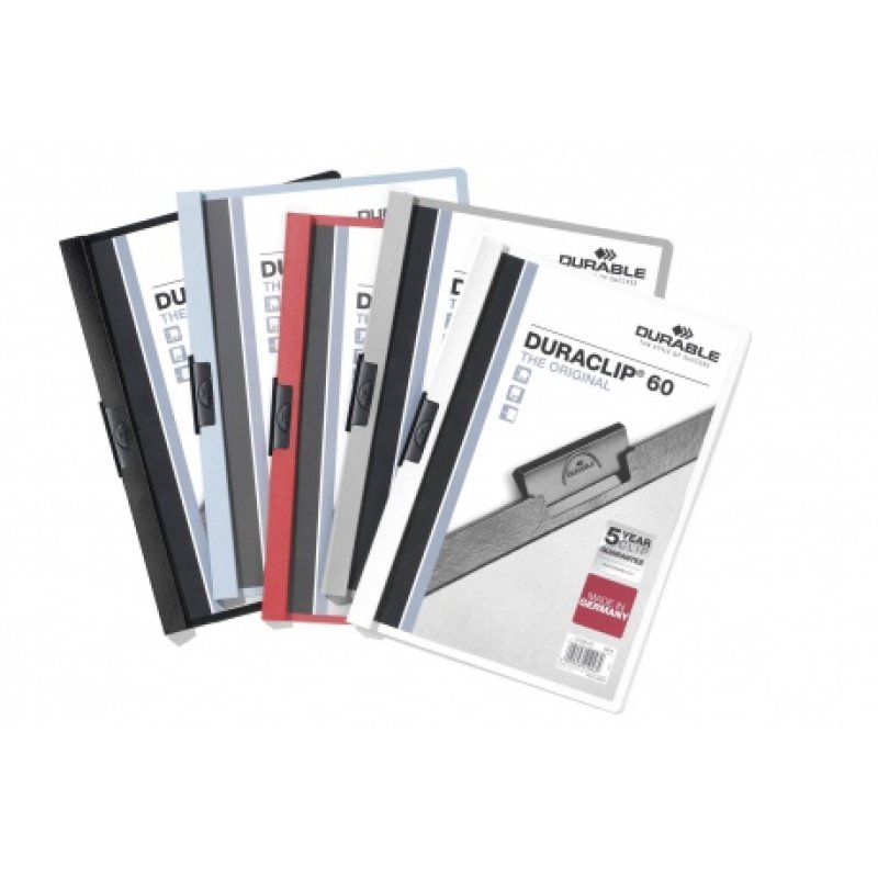 Durable DURACLIP 60 A4 protège documents PVC Gris