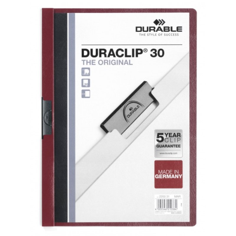 Durable DURACLIP protège documents Rouge