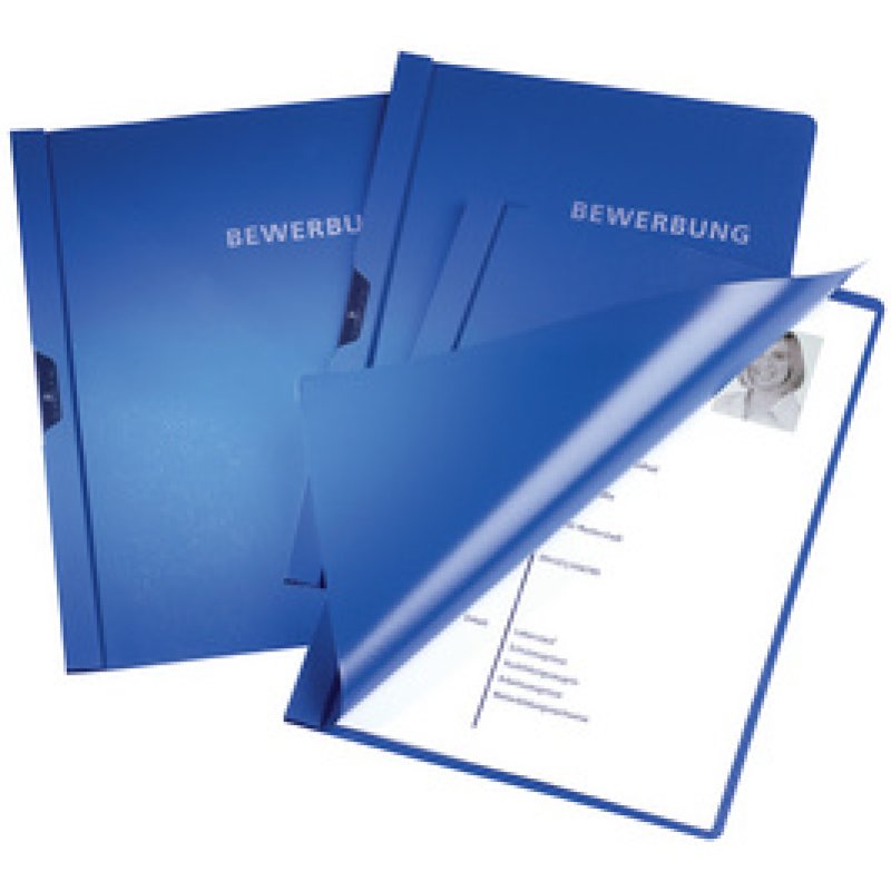 DURABLE Bewerbungsmappe, DIN A4, blau, mit Clip