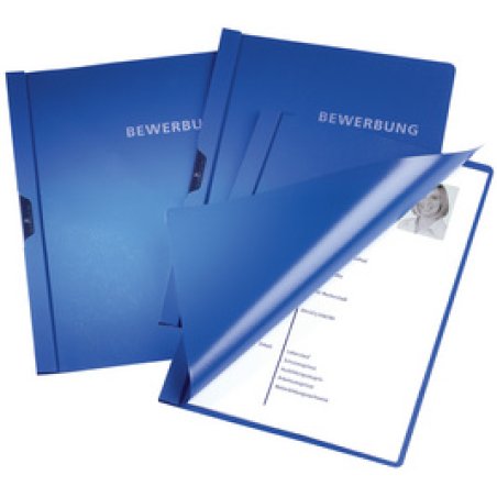 DURABLE Bewerbungsmappe, DIN A4, blau, mit Clip