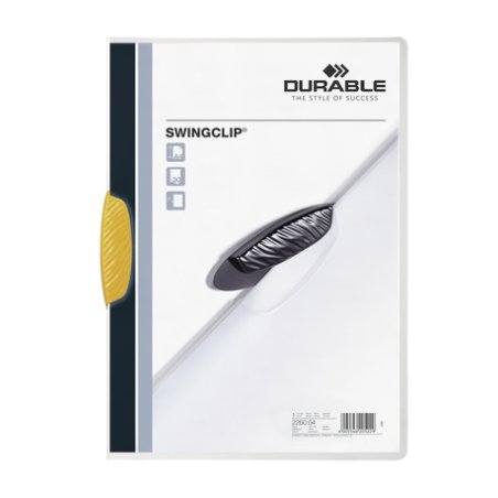 Durable Swingclip report cover Polypropylene (PP) Yellow