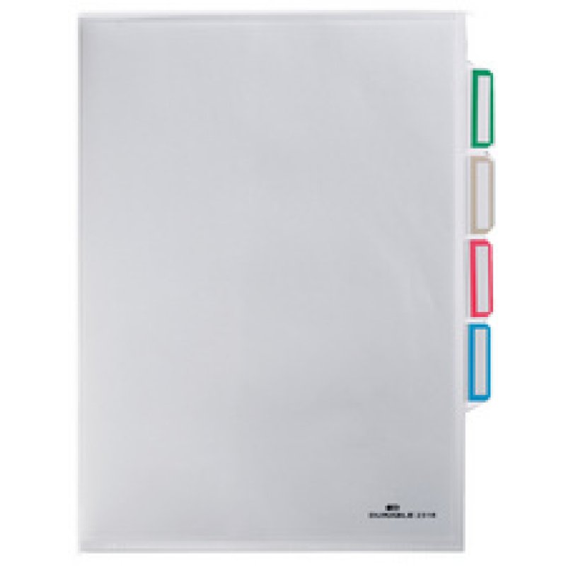 DURABLE Pochette d'organisation, A4, en PP, transparent