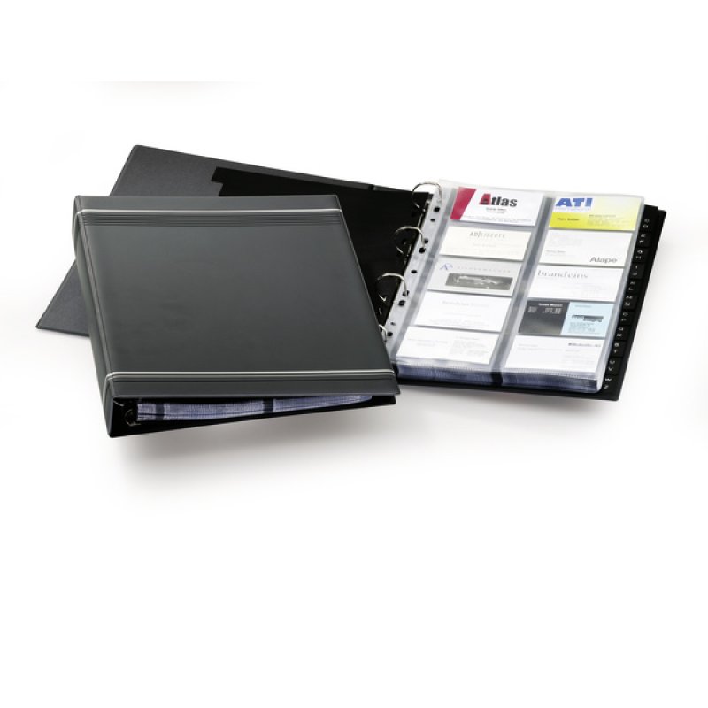 Durable VisiFix A4 business card file 20 pockets