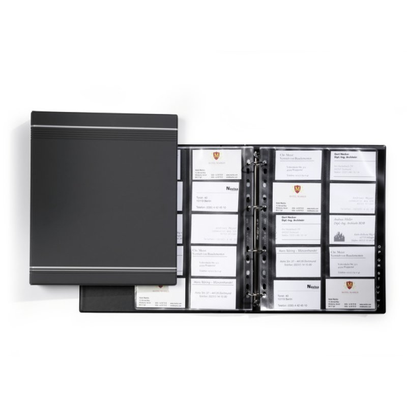 Durable VisiFix A4 business card file 20 pockets