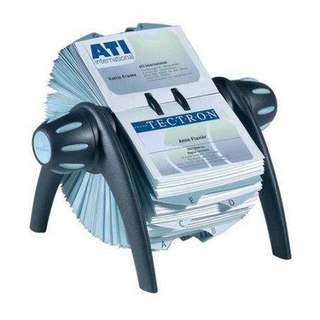 Durable Visifix Flip rangement de cartes de visites Noir
