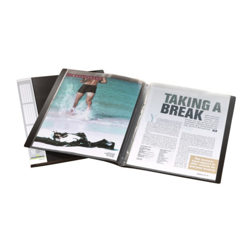 Durable 242101 presentation display book 10 pockets A4