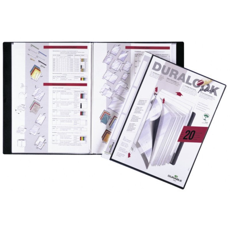 DURABLE Protège-documents DURALOOK Plus, avec 20 pochettes