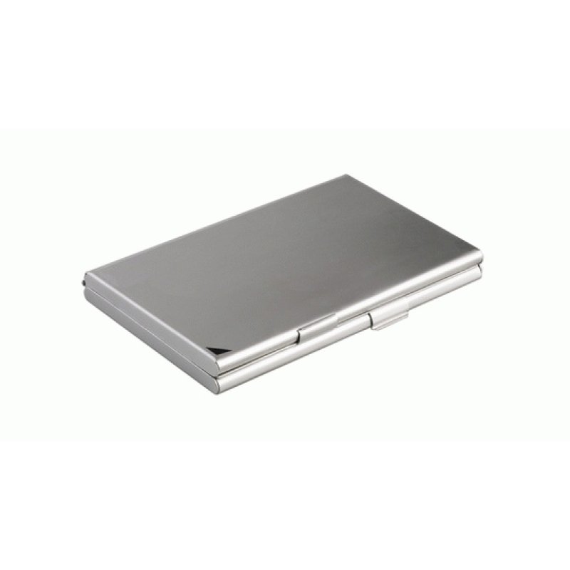 Durable BUSINESS CARD BOX duo business card holder Aluminium Silver