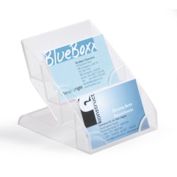 Durable 2439 business card holder Plastic Transparent