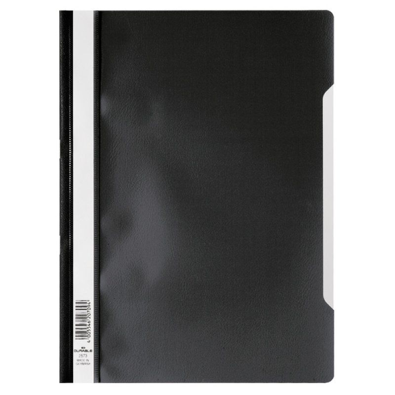 Durable 2573-01 protège documents Polypropylène (PP) Noir, Transparent