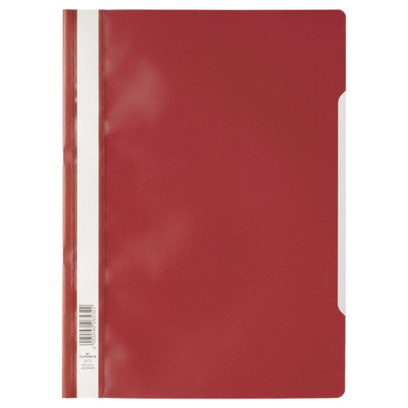 Durable 2573-03 report cover Polypropylene (PP) Red, Transparent