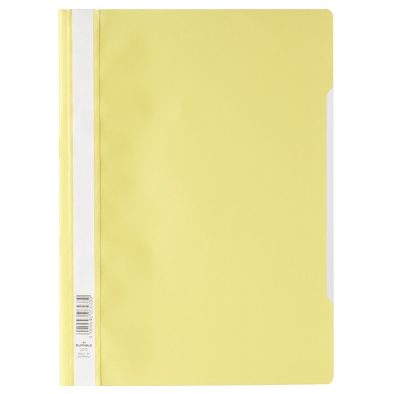 Durable 2573-04 report cover Polypropylene (PP) Transparent, Yellow