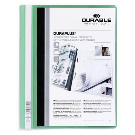 Durable DURAPLUS protège documents Vert, Transparent
