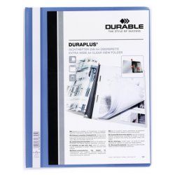 Durable DURAPLUS protège documents Bleu, Transparent