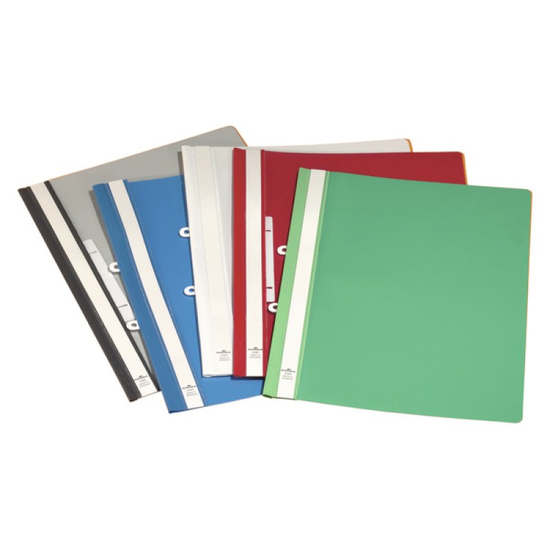 Durable Chemise à couverture transparente avec attache coulissante à oeillets