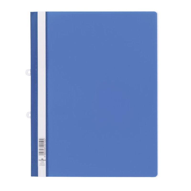 Durable 258006 protège documents PVC Bleu, Transparent