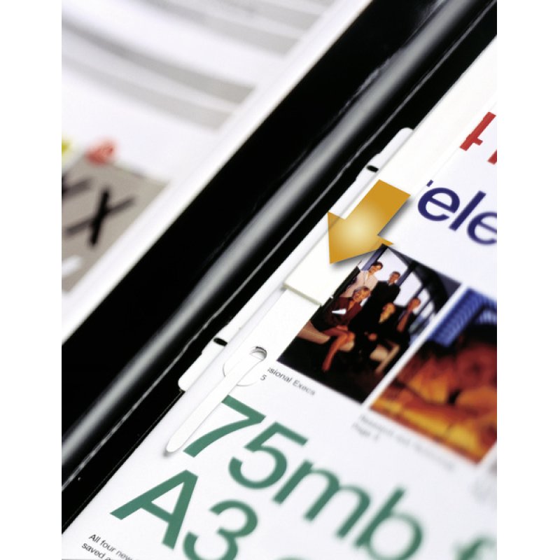 DURABLE Chemise à lamelle DURAPLUS de Luxe, A4, noir