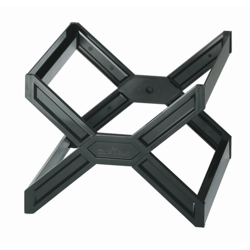 Durable 2611 literature rack 1 shelves Black