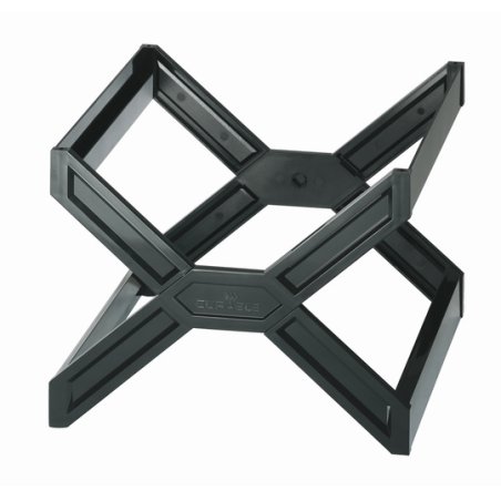 Durable 2611 literature rack 1 shelves Black