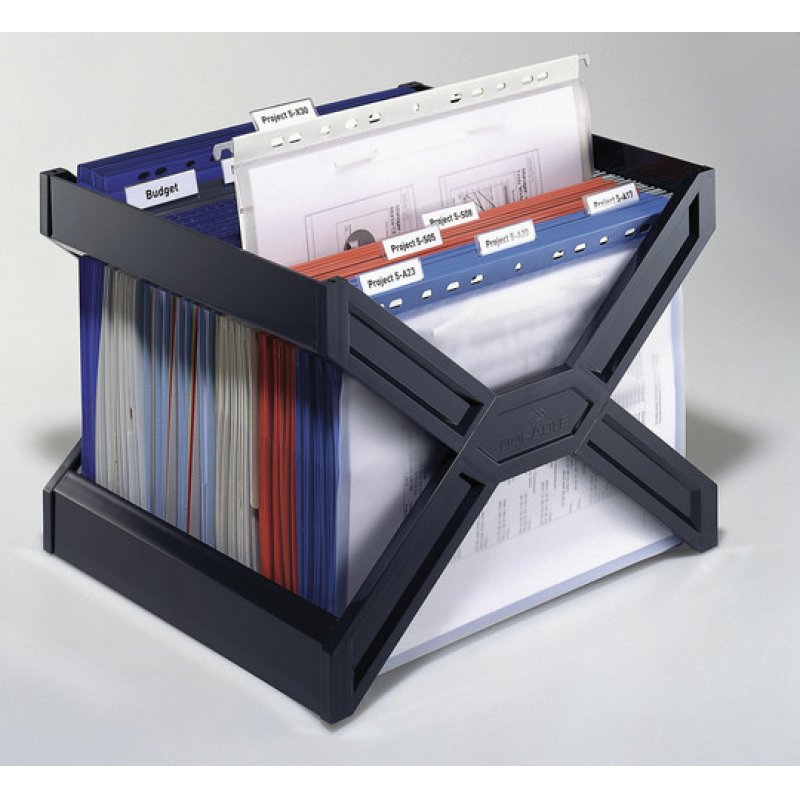 Durable 2611 literature rack 1 shelves Black